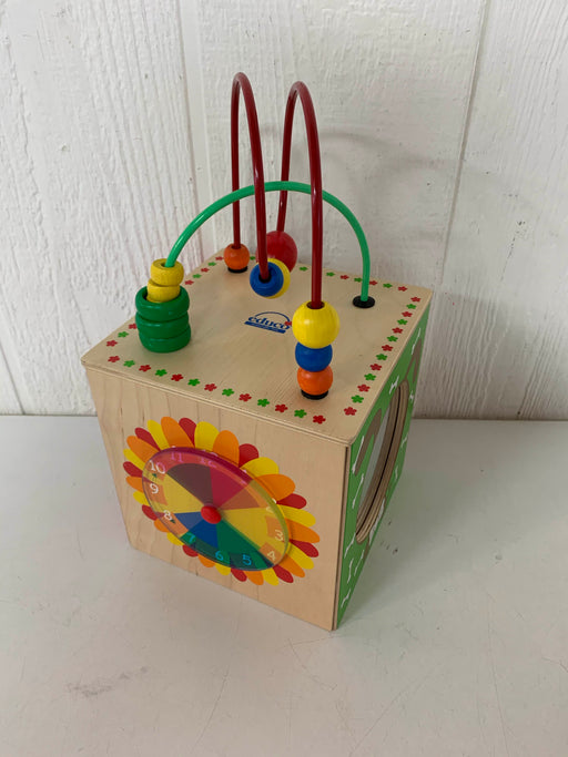 used Educo Naturally Fun Wooden Learning Play Activity Cube