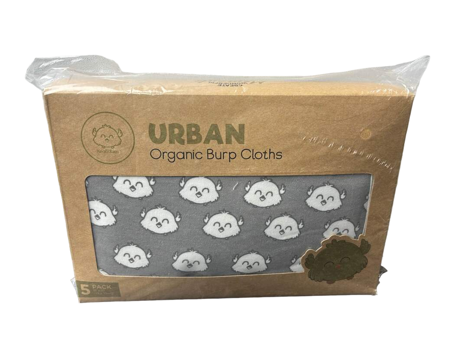 used KeaBabies Organic Burp Cloths, Greyscape