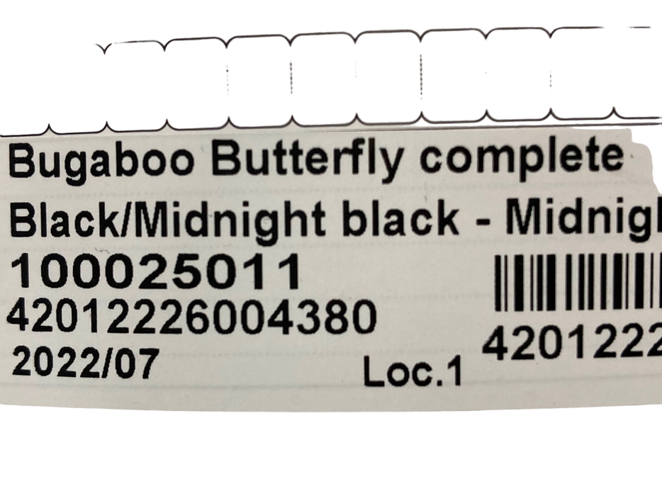 Bugaboo Butterfly Stroller, 2022, Midnight Black