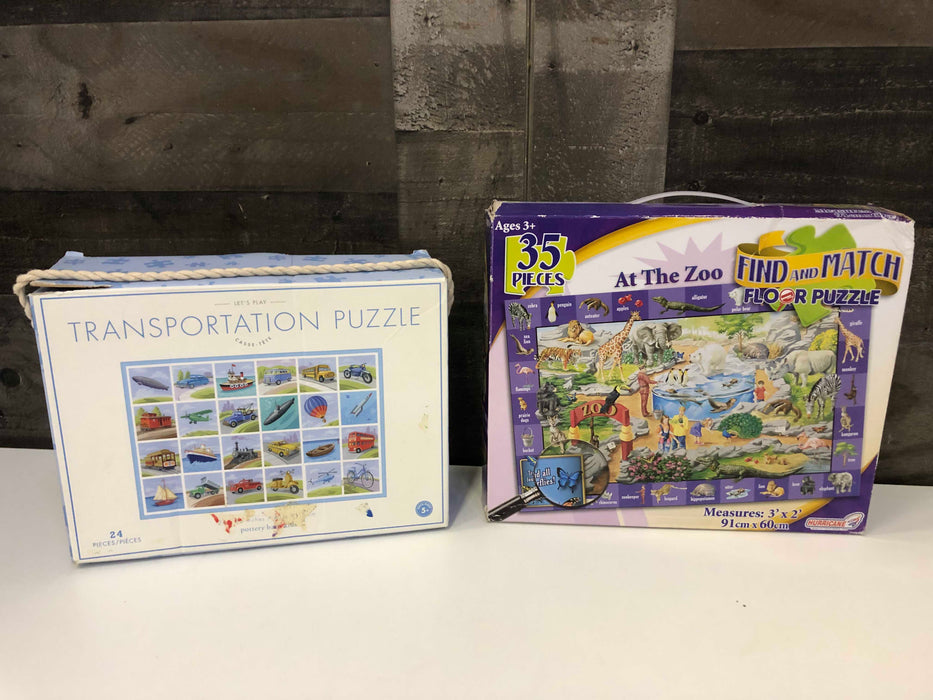 used BUNDLE Toddler-Preschool Puzzles