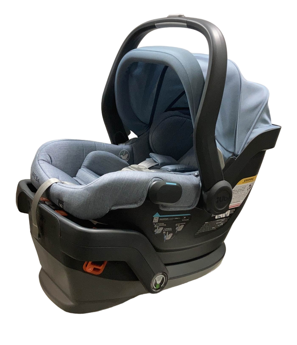 used UPPAbaby MESA V2 Infant Car Seat, Gregory (Blue Melange Merino Wool), 2023