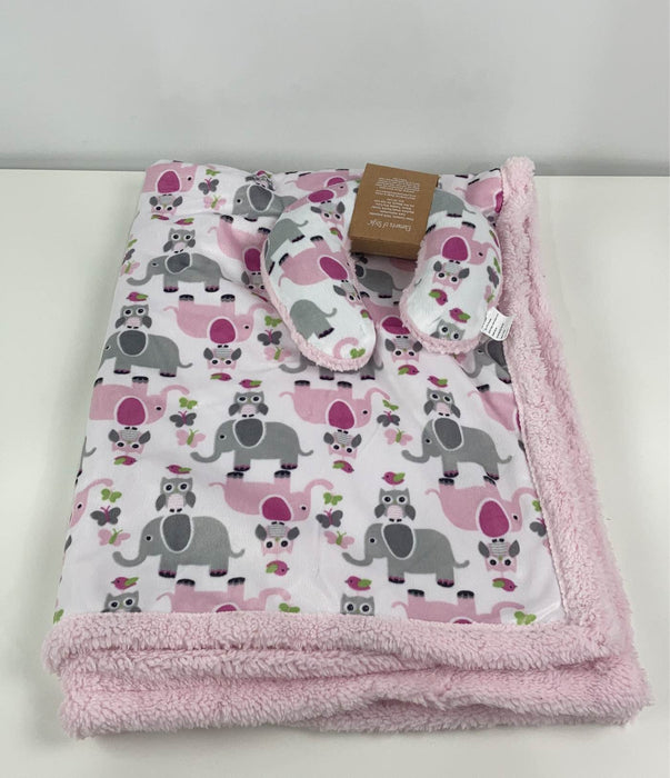 used Elements Of Style Blanket & Neck Pillow Set