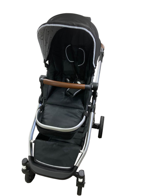 used Mockingbird Single to Double Stroller, Silver with Penny Leather, Windowpane, Black , 2022