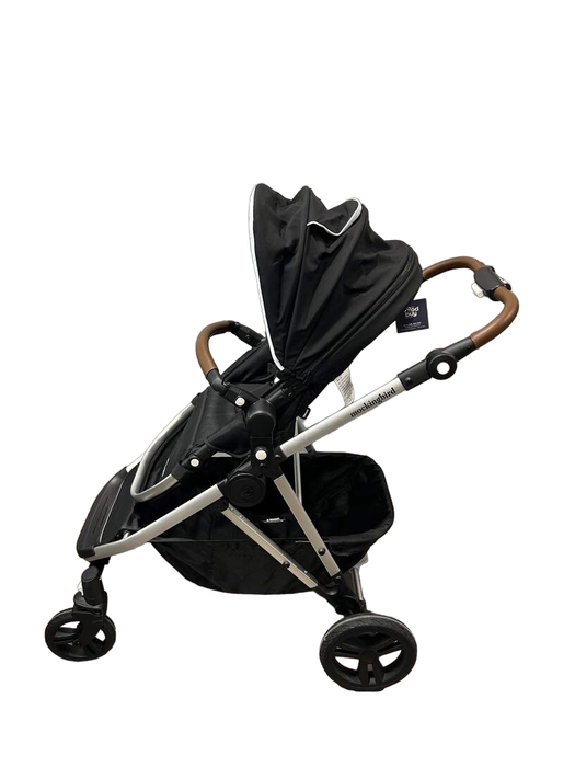 secondhand Mockingbird Single to Double Stroller, 2022, Silver with Penny Leather, Watercolor Drops, Black