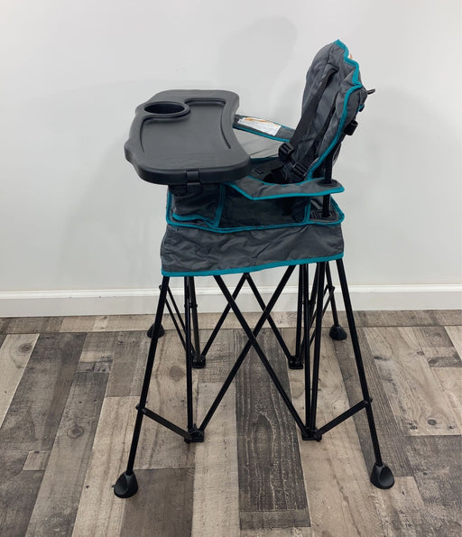 secondhand Baby Delight Go With Me Portable High Chair, Grey/Teal