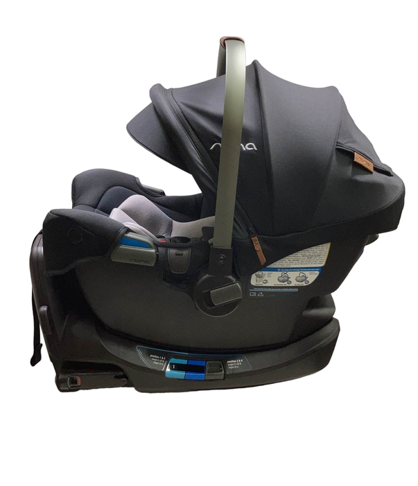 secondhand Nuna PIPA rx Infant Car Seat with RELX Base, 2023, Caviar