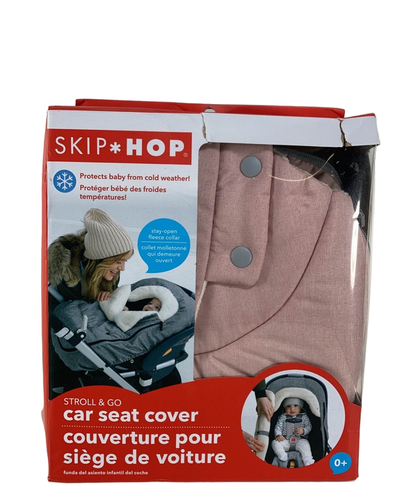 used Skip Hop Stroll And Go Car Seat Cover, Pink Heather