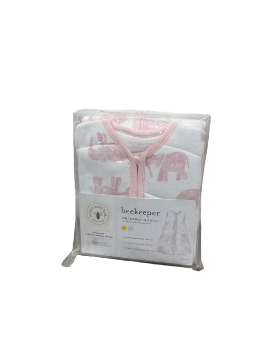 used Burt's Bees Baby Beekeeper Wearable Blanket, Medium, 1.5 TOG (Medium Weight), Pink Elephant