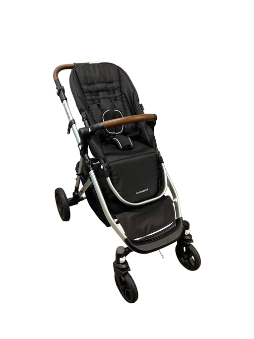 used Mockingbird Single Stroller, Black, Watercolor Drops, Silver With Penny Leather, 2022