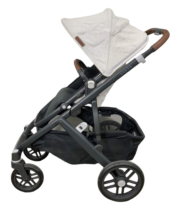 secondhand UPPAbaby VISTA V2 Stroller, 2022, Anthony (White & Grey Chenille)