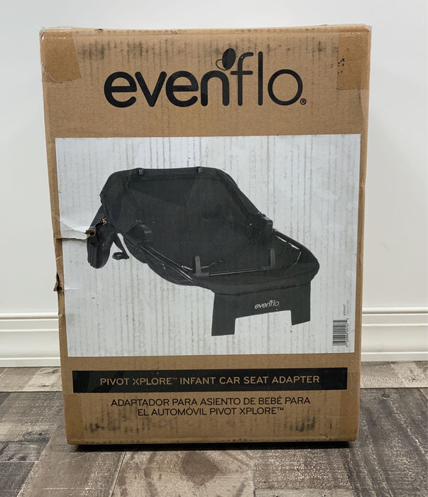 used Evenflo Pivot Xplore Stroller Wagon Infant Car Seat Adapter, - Black