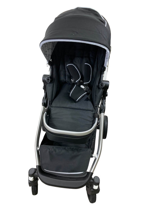 used Mockingbird Single to Double Stroller, Silver with Penny Leather, Black , Windowpane, 2022