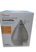 used Crane Filter-Free Droplet Cool Must Humidifier, Clear & White