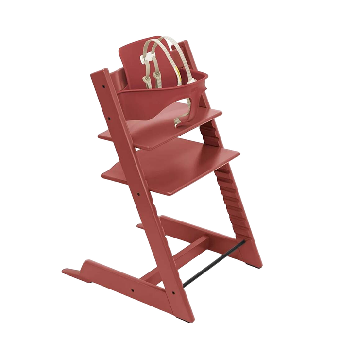 Stokke Tripp Trapp High Chair With Baby Set, Warm Red