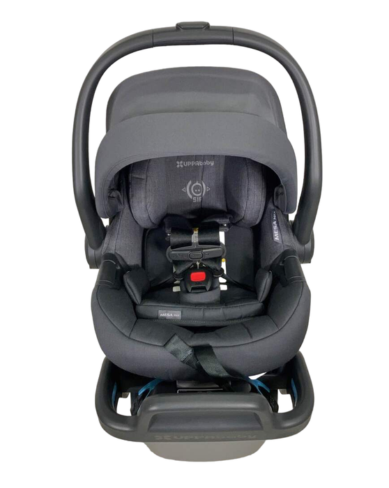 used UPPAbaby MESA MAX Infant Car Seat and Base, PureTech Greyson, 2022