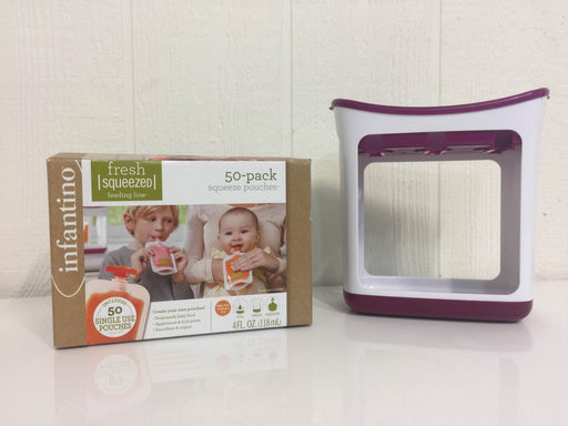 used Infantino Squeeze Station and Accessories