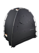 secondhand SlumberPod 3.0 Sleep Canopy with Fan, Black with Gray Accents