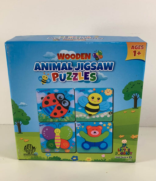 used Little Prodigy Wooden Animal Jigsaw Puzzles, 4 Count