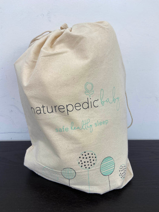 used Naturepedic Organic Cotton Waterproof Fitted Crib Pad