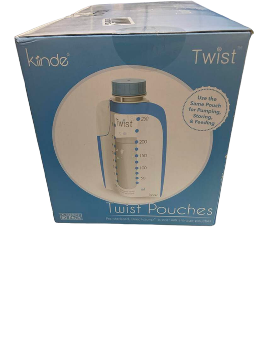 used Kiinde Twist Pouches, 8oz, 80 Pack