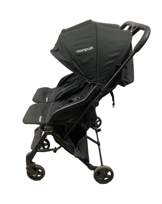 secondhand Mompush Lithe Double Stroller, 2022, Black