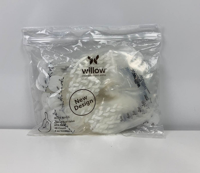 used Willow 48-Count 4 oz Spill-Proof Breast Milk Bags