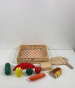 used Melissa & Doug Cutting Food- Wooden Play Food