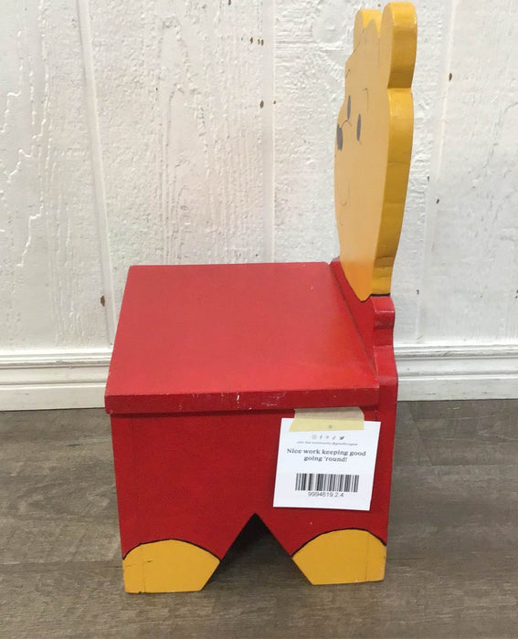 secondhand Child’s Wooden Chair, Winnie The Pooh