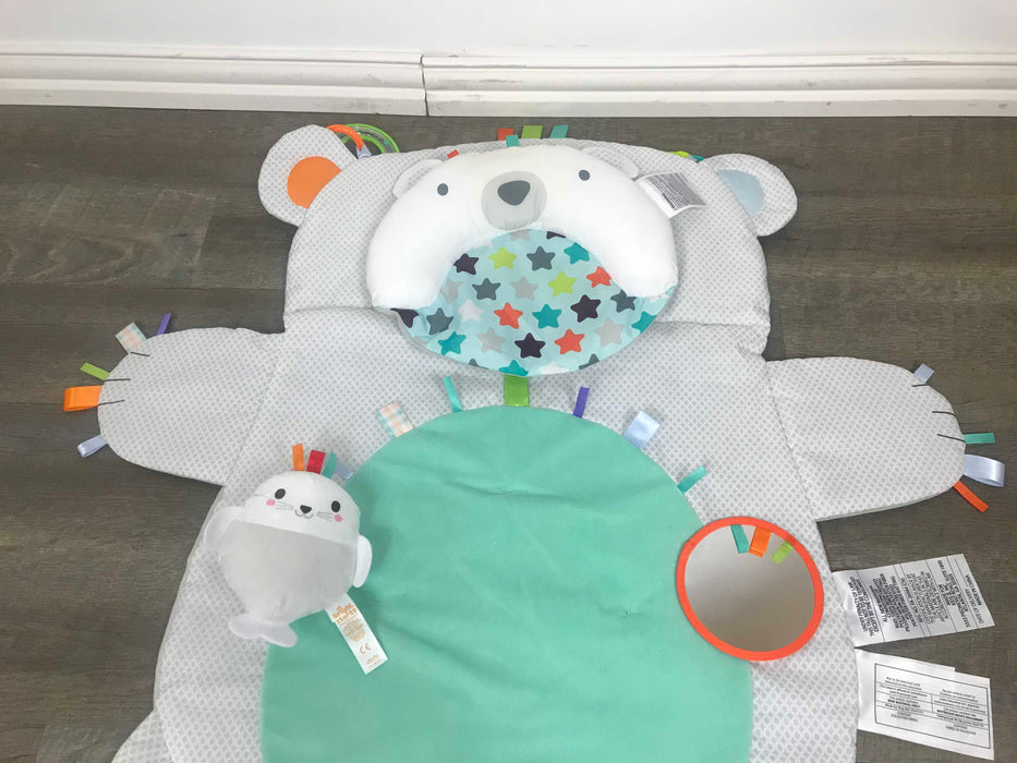 secondhand Bright Starts Tummy Time Prop & Play Mat, Bear