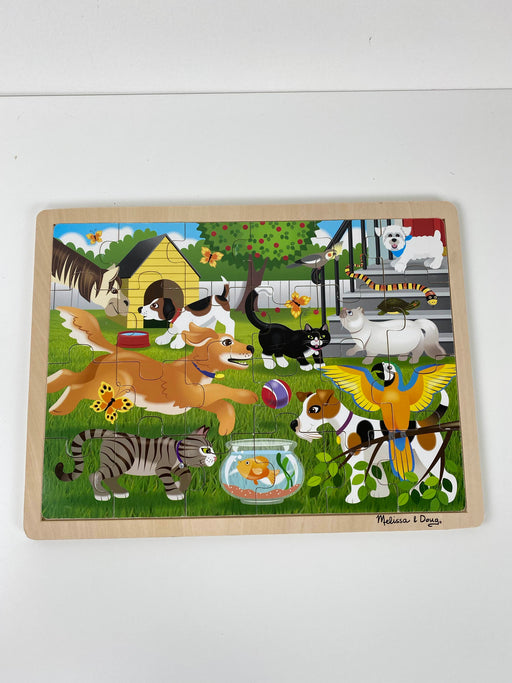 used Melissa & Doug 24-Piece Wooden Jigsaw Puzzle