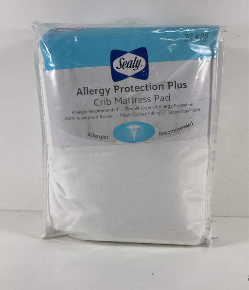 used Sealy Allergy Protection Plus Waterproof Crib Mattress