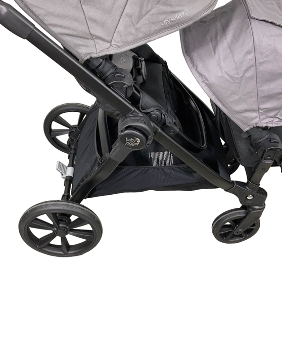 used Baby Jogger City Select 2 Double Stroller, Harbor Grey, 2022