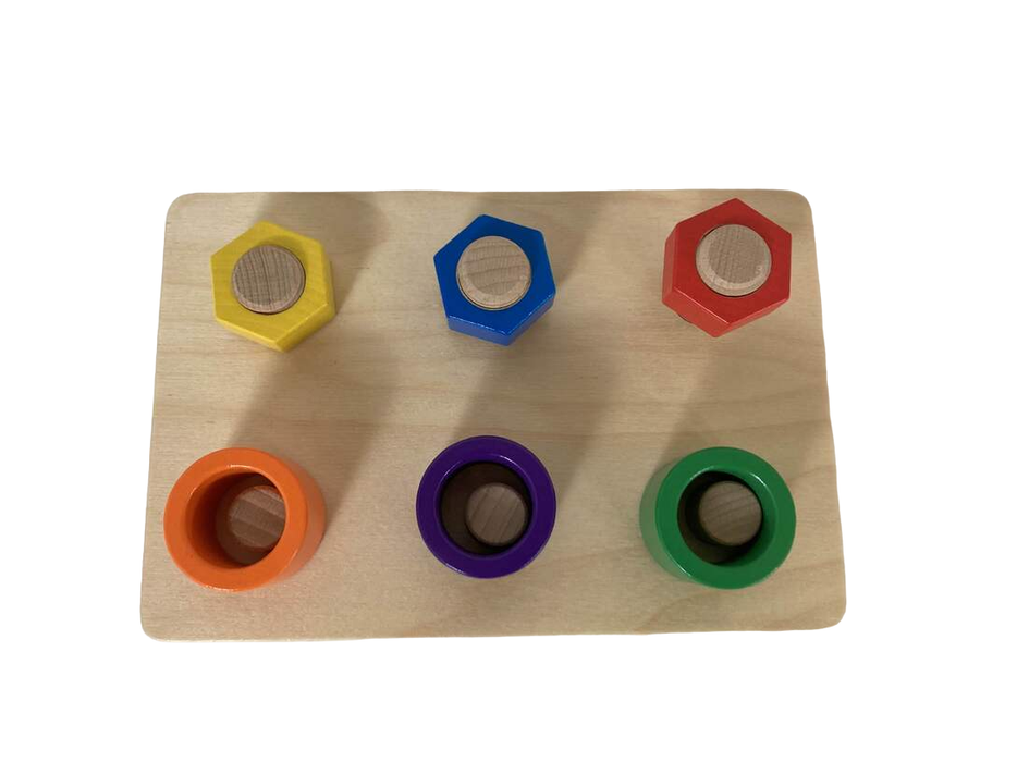 used Monti Kids Toy Shapes on Pegs