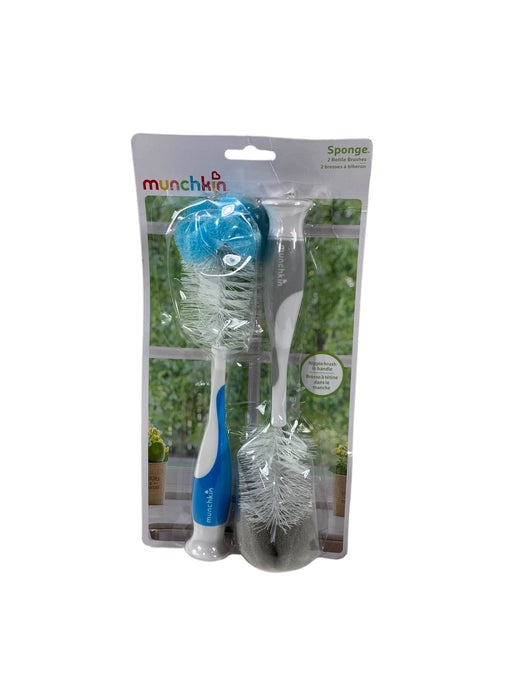 secondhand Munchkin Sponge Bottle Brushes, Grey & Blue