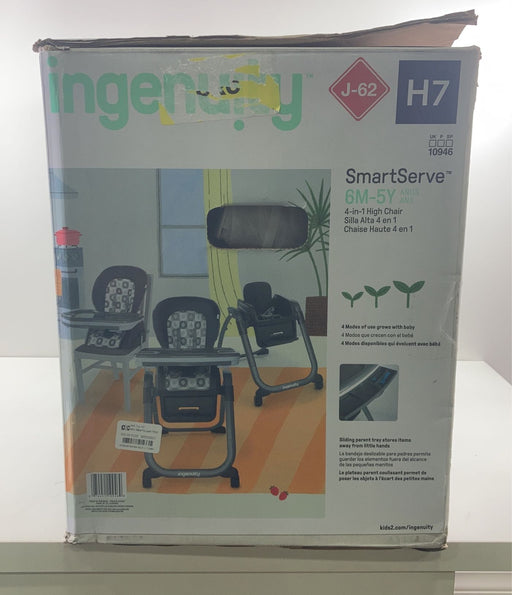 secondhand Ingenuity SmartServe 4-in-1 High Chair With Swing Out Tray