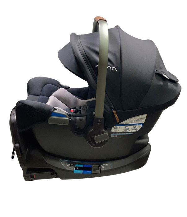 secondhand Nuna PIPA rx Infant Car Seat with RELX Base, 2023, Caviar