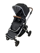 secondhand Mockingbird Single to Double Stroller, 2022, Silver with Penny Leather, Watercolor Drops, Black