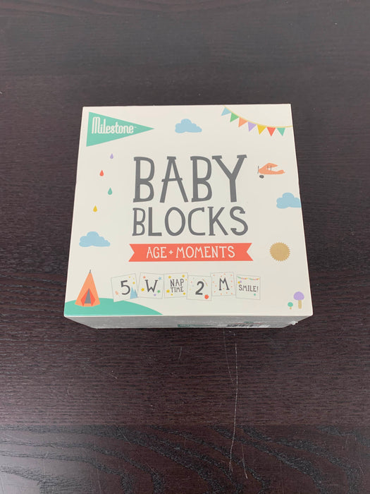 used Milestone Baby Age Block Set