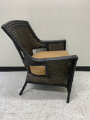 Pier One Wicker Chair and Ottoman