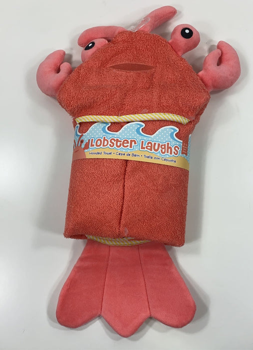 used Baby Aspen Hooded Towel, Lobster Laughs