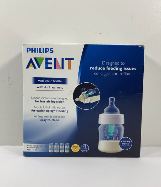 used Philips Avent Anti-Colic Bottles, 4oz, 4-Pack, Clear