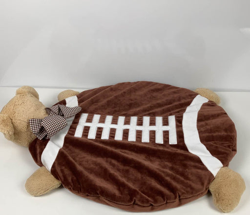 used Bearington Plush Animal Play Mat, football  Bear