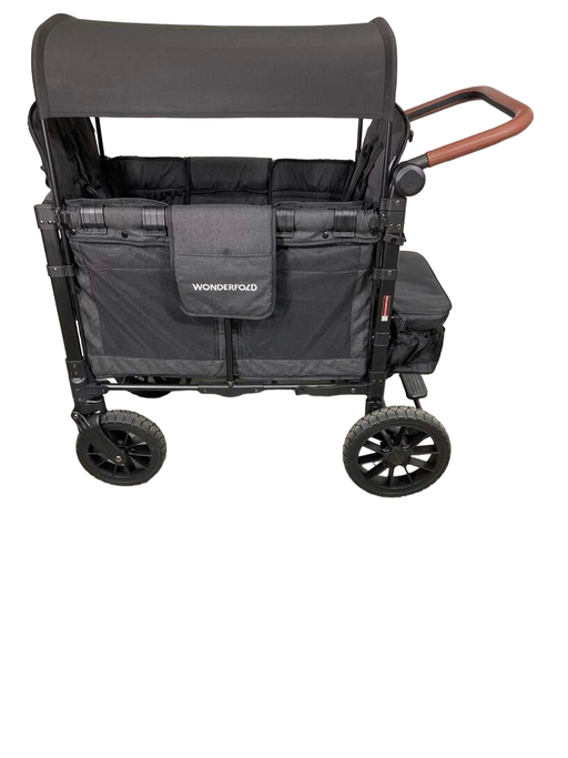 secondhand Wonderfold W2 Luxe Multifunctional Double Stroller Wagon, Volcanic Black, 2023