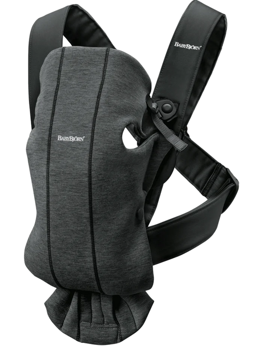 used BabyBjorn Baby Carrier Mini, Charcoal Gray 3D Jersey