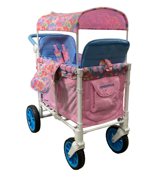 used Wonderfold W2 Luxe Multifunctional Double Stroller Wagon, 2023, Baby2Baby x Chrissy Teigen Special Edition