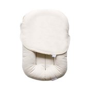 used Snuggle Me Organic Sensory Infant Lounger with Cover, Natural