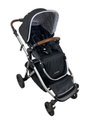 used Mockingbird Single to Double Stroller, 2022, Silver with Penny Leather, Windowpane, Black