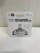 used Comotomo Replacement Nipple 2 pack, Slow Flow