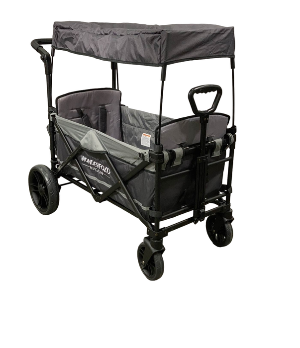 used Wonderfold X2 Push + Pull Double Stroller Wagon, 2022, Stone Gray