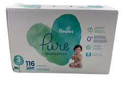 used Pampers Pure Protection Diapers Size 3, 116 Count